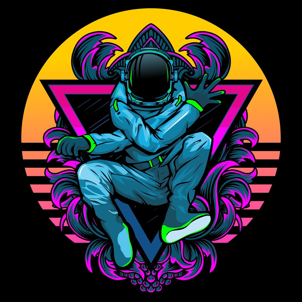Neon Astronaut